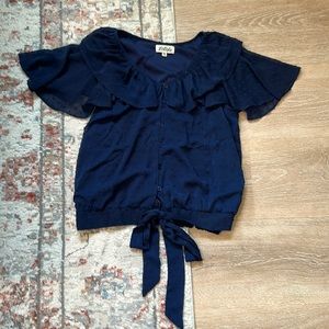Dark blue blouse